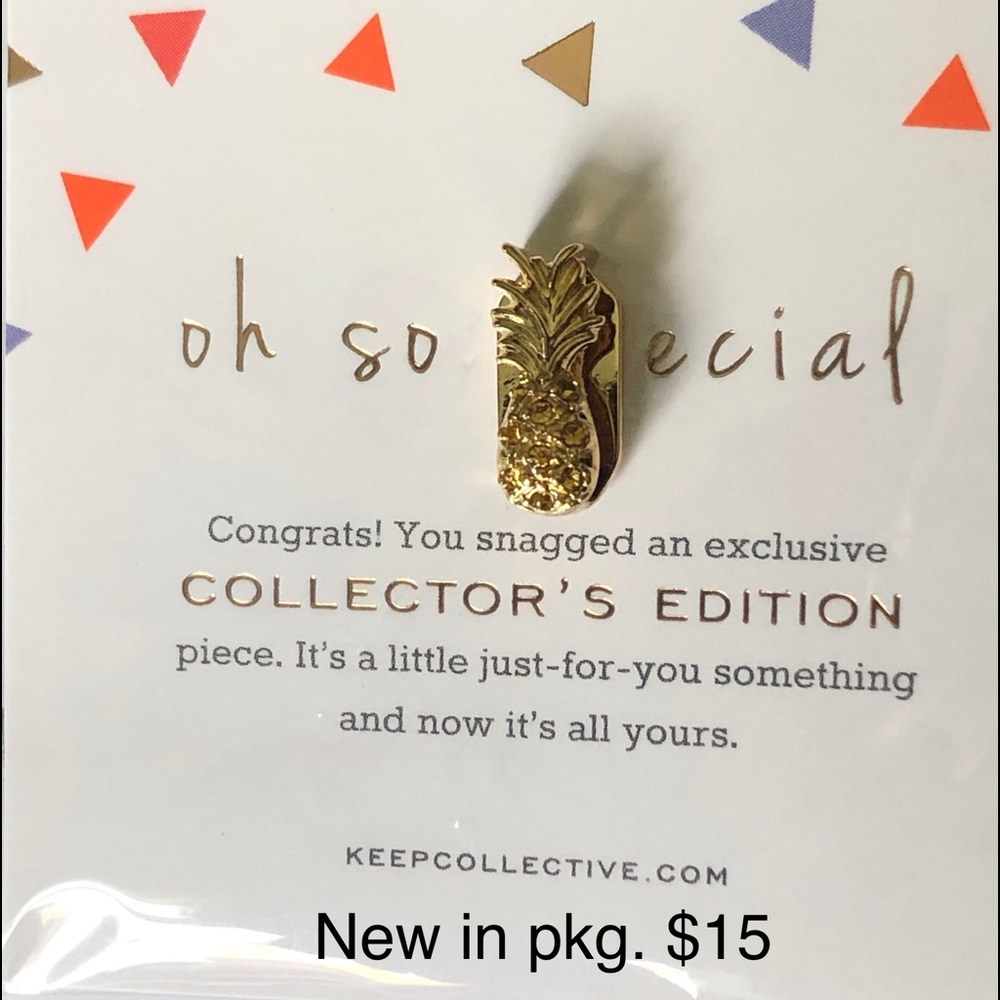 KEEP Collective gold pave CE pineapple.
